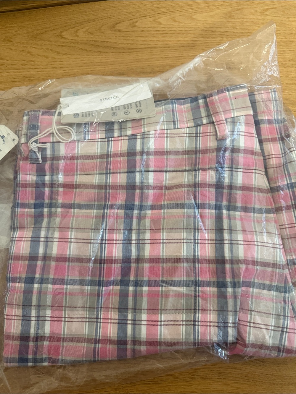 Tommy Bahama Pink Multi Plaid Mens Shorts